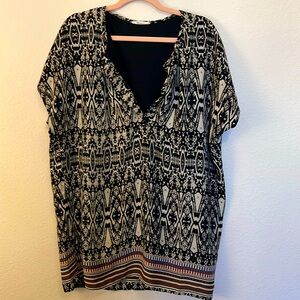 Caramela Short Sleeve Mini Dress/Tunic - Large